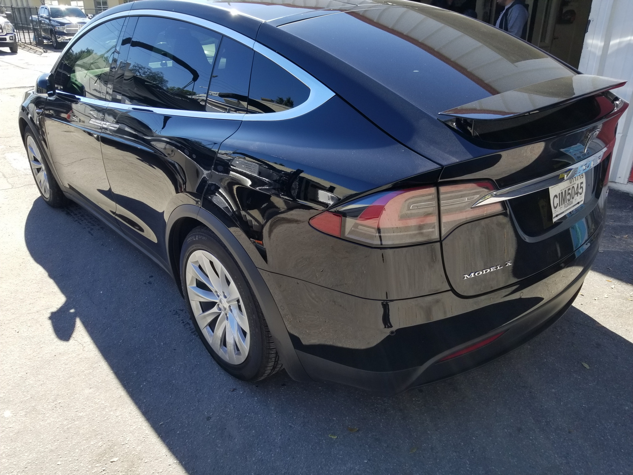 Black Tesla Model X Windows Tinted in Orlando