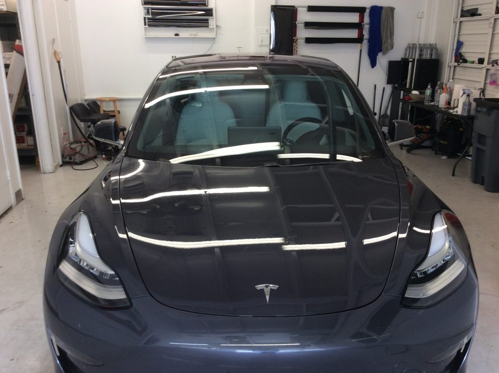 Tesla car window tint orlando