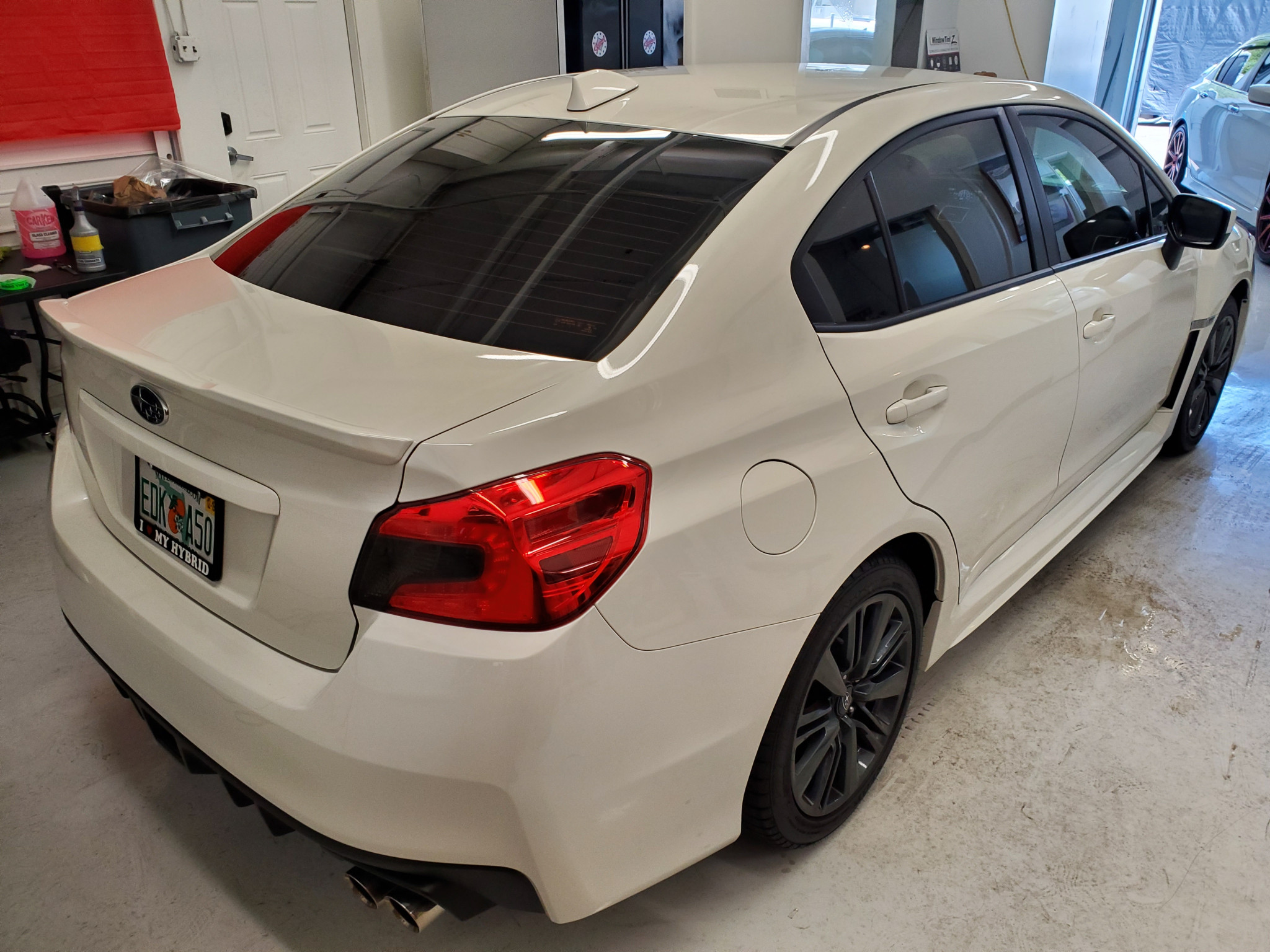 White 2019 Subaru WRX Window Tint