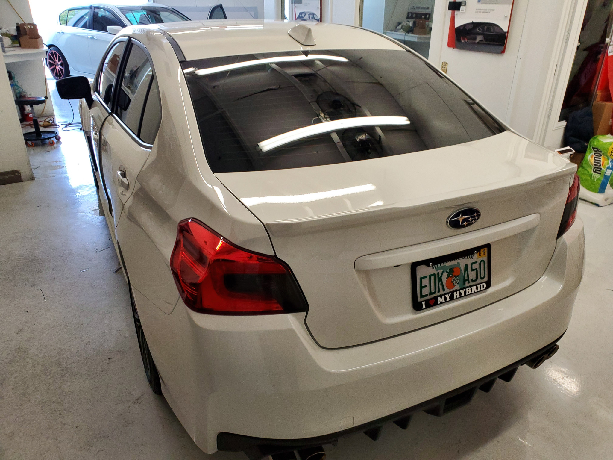White 2019 Subaru WRX Window Tint