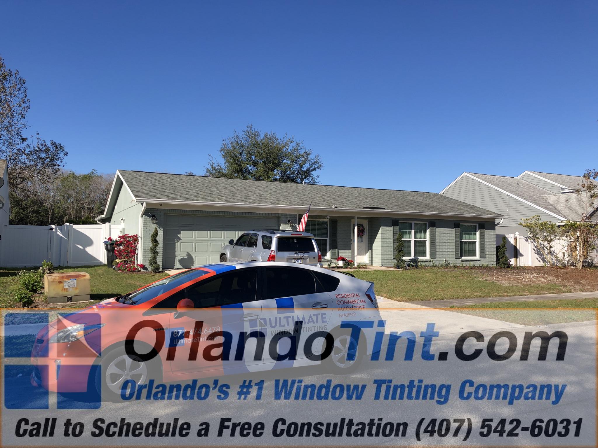 UV Protection and Heat Blocking Tint for Home in Orlando, Florida