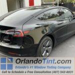 Heat Rejection Tint for 2022 Tesla Model 3 in Orlando, Florida after 2